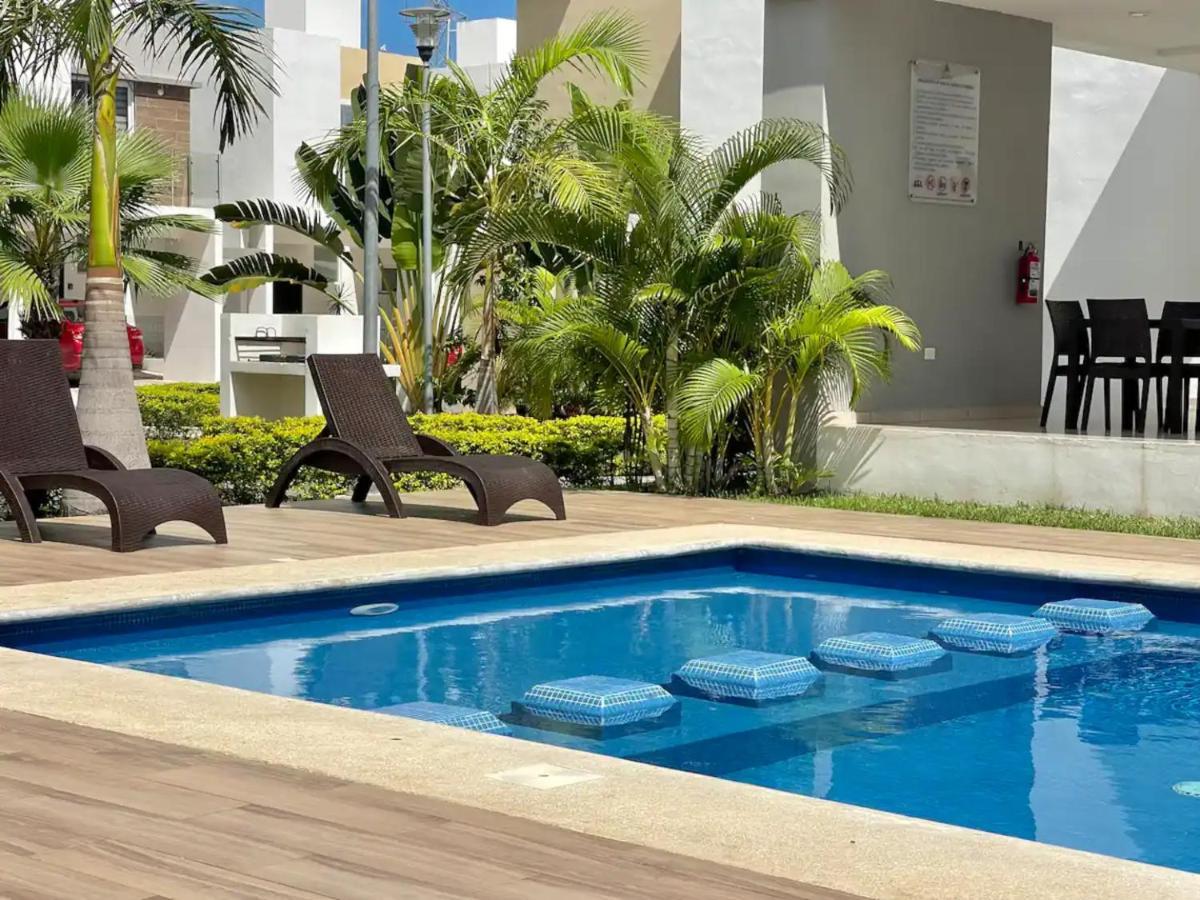 칸쿤 Casa Familiar Cerca De La Playa Con Terraza Privada 빌라 외부 사진