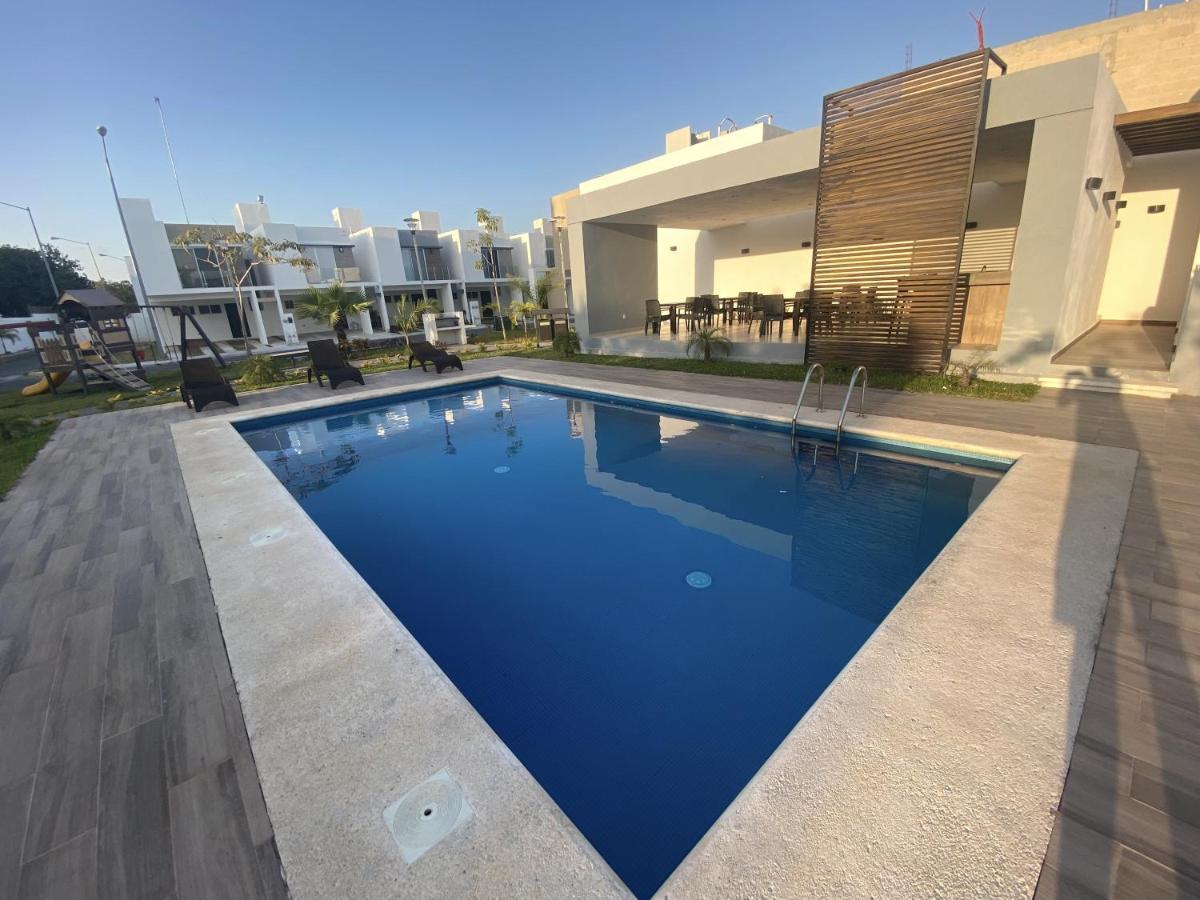 칸쿤 Casa Familiar Cerca De La Playa Con Terraza Privada 빌라 외부 사진
